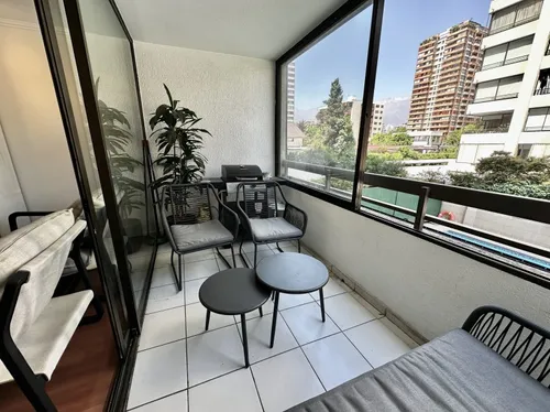 Amoblado Amplio Departamento En Arriendo 3d+1d Servicio-4b+e