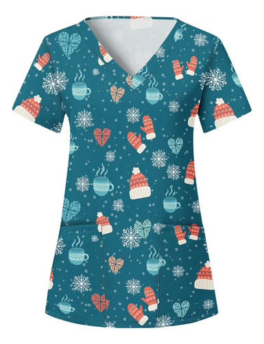 Nueva Blusa De Enfermera De Navidad 2023, Unisex, Nurse Uni