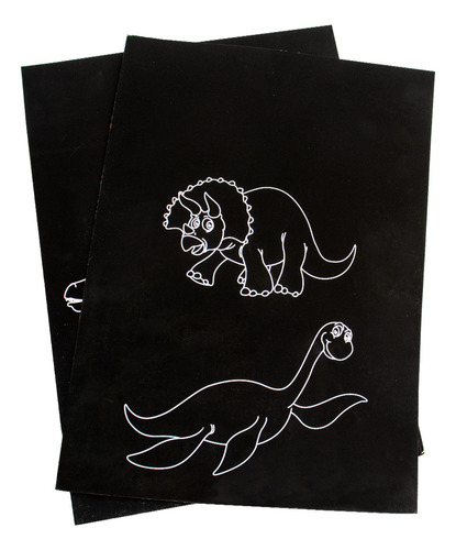 Kit Jogo Da Memória Sensorial + Papel Mágico Dino P/ Colorir