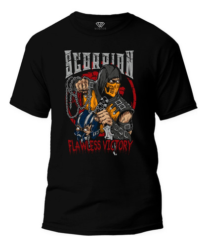 Playera Estampada Scorpion Mortal Combat  Dtf