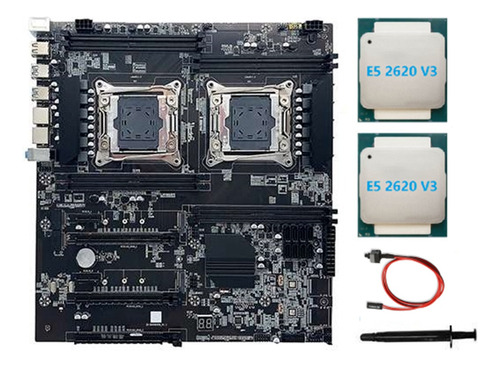 Placa Madre X99 De Doble Socket Lga2011-3, Compatible Con Do