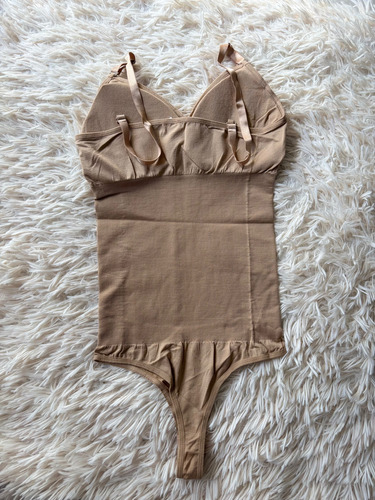 Body Mega Reductor Modelador Faja Abdominal Bretel Regulable Beige Xl/xxl Abarca Contorno De 90 A 120 Cm