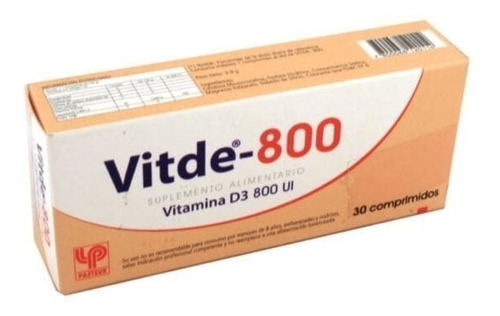 Vitde 800 Ui X 30 Comprimidos 