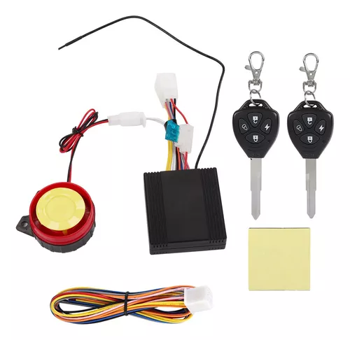 Sistema de alarma antirrobo para motocicleta, 12 V, sistema de alarma  antirrobo de seguridad antirrobo, control remoto, kit de seguridad de