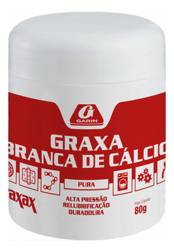 Graxa Cálcio Uso Geral Diversas Aplicações 80g