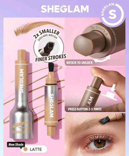 Sheglam Lápiz Liquido De Ceja Brocha Y Dip Vegano