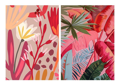 Imagen 1 de 4 de Decoupage Láminas Set Selva Roja Laura Craft