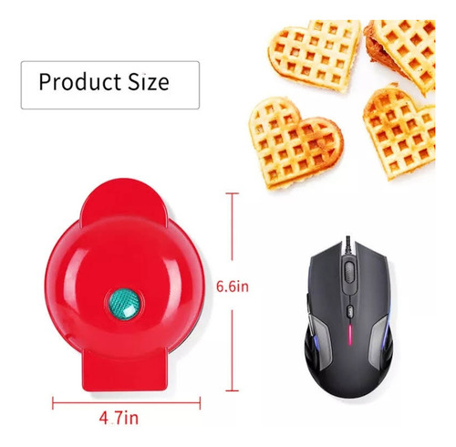 Mini Waflera Maquina Waffles Wafleras Reposteria Mini Wafler