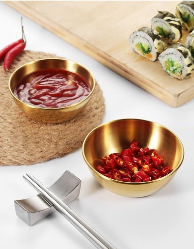 Paquete De 8 Cuencos De Salsa Acero Inoxidable, Mini Cuencos
