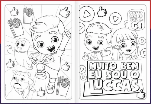 Caderno de Desenho Luccas Neto - Tilibra - nivalmix