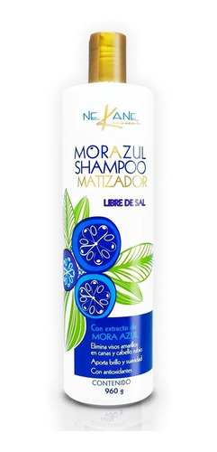 Shampoo Matizador Mora Azul Nekane 960g  3pzas
