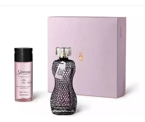 Kit Estojo Presente Glamour Secrets Black Boticario 2 Itens Rede