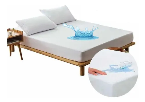 comprar Protector Plástico Antifluidos Con Resorte Para Cama Doble 