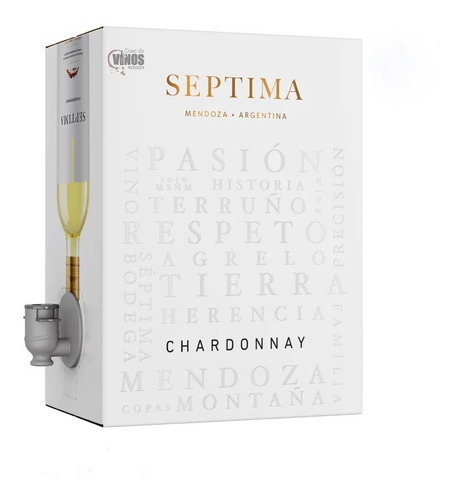 Vino Bag In Box Septima Chardonnay 3 Litros