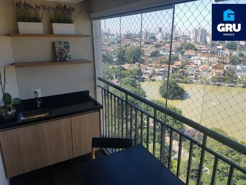 Imagem 1 de 16 de Apartamento Para Venda De 65m² Em Frente Ao Lago Dos Patos - Ap1024