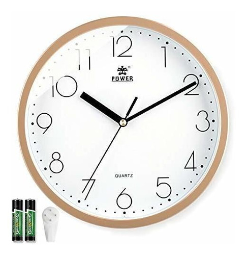 Reloj De Pared Moderno Laigoo De 10 Pulgadas Decorativo Sin