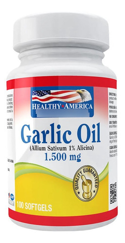 Garlic Oil 1500mg 100 Softgels