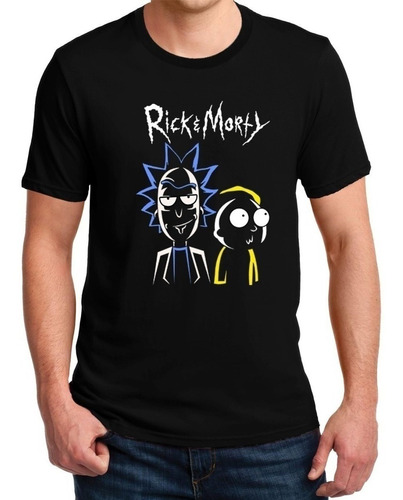 Polera Estampada Rick And Morty Sombra Serie