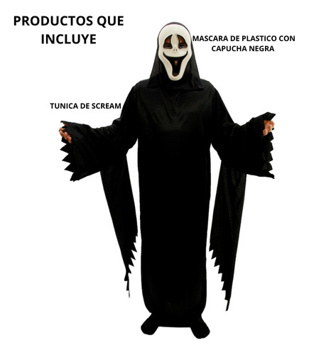 Imagen 3 de 10 de Disfraz Scream Adulto