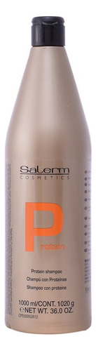 Shampoo Salerm Cosmetics Protein 1000ml Para Secar E Danific