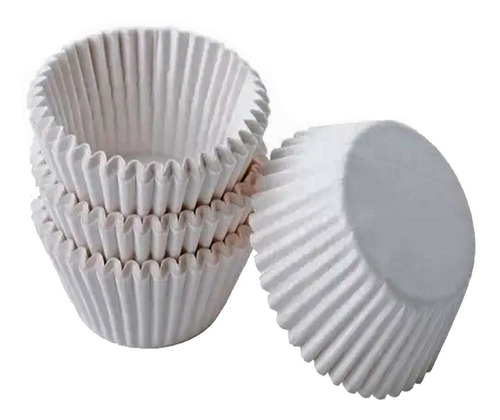 Capacillos Blancos N°1 Para Mini Cupcakes O Trufas 100 Pzas
