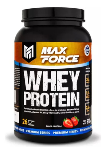 Whey Protein Maxforce Proteina X910gr Sabor Frutilla