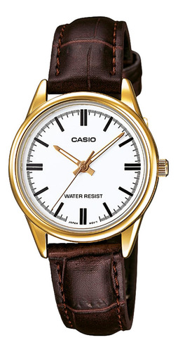 Reloj Casio Ltp-v005gl-7a Acero Mujer Dorado