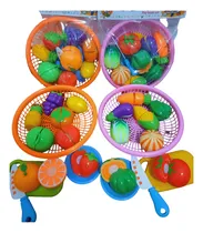 Comprar Juguete Pack De Frutas Y Verduras Para Niños Con Pega Pega 