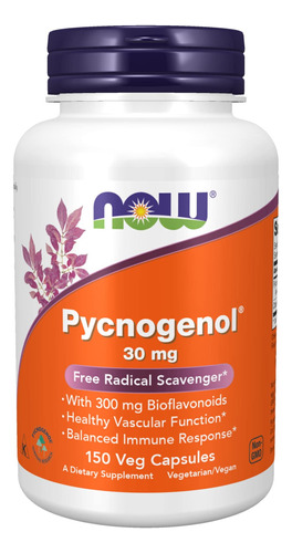 Pycnogenol 30 Mg 150 Cápsulas Vegetales Now