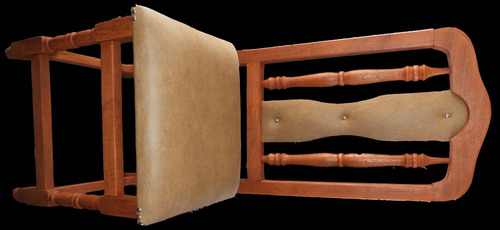 Imagen 5 de 6 de Silla Tapizadas Madera Algarrobo X 12 Unidades