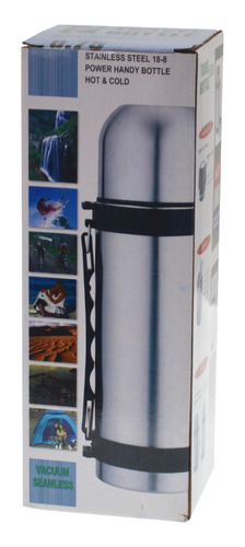 Termo Bala Para Agua Bebida Calientes Frías 1200ml Con Mango