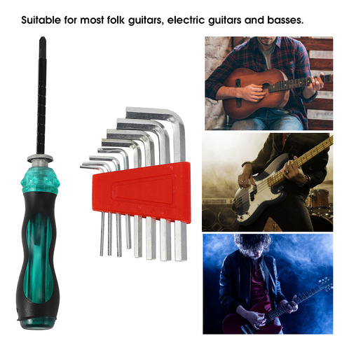 Destornillador Hexagonal Tipo L Para Guitarra Eléctrica Y Ba