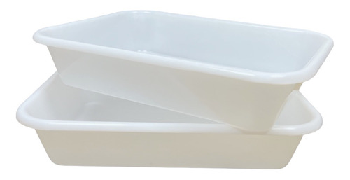 Bandeja Batea Plastico Carnicería 38x28x8cm X24 Unidades