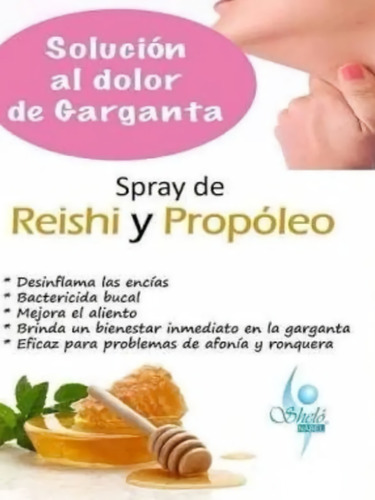Paquete Con 3 Spray De Reishi Y Propóleo Higiene Bucal 25ml