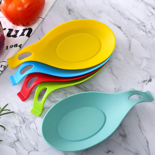 Soporte De Cuchara Aislante De Silicona Para Utensilios De C