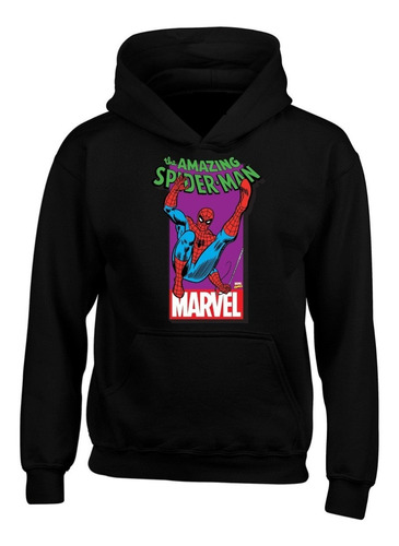 Buzo Spiderman Comic Clasico Buso Capota Hoodie