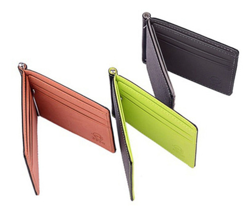 Salm Wallet Billetera Bi-fold Impermeable Con Clip Sintético