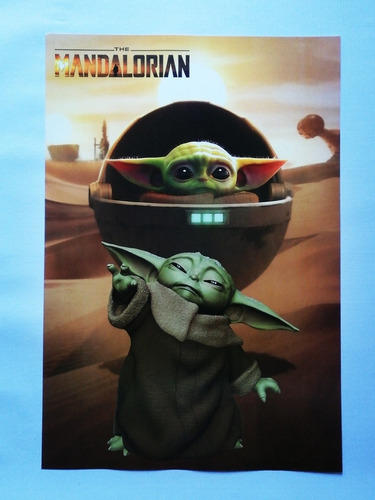 Mandalorian Baby Yoda Afiche 