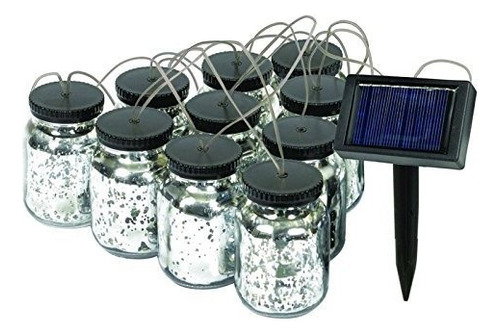 Jar Luces De Cadena Malibu 2x10 Solares Mason