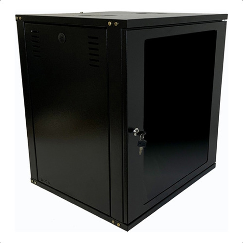 Mini Rack De Parede 12u X 470mm Padrão 19 Desmontável Preto