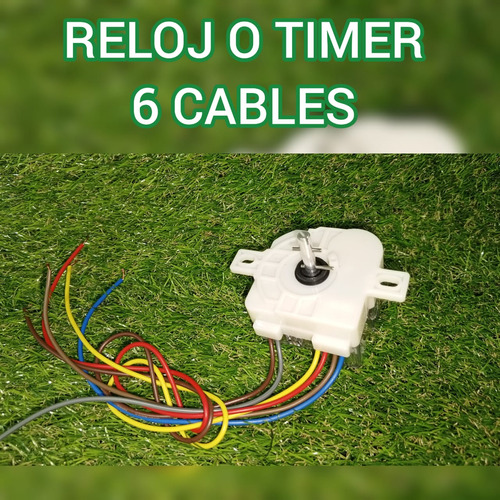 Reloj O Timer 6 Cables  Para Lavadora Semi-automática 
