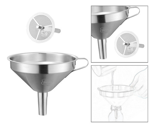 M Embudo De Metal For Cocinar, 11 Cm