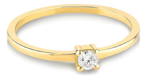 Diamond In 14k Solid Gold 14k Gold Solitaire Diamond Trendy