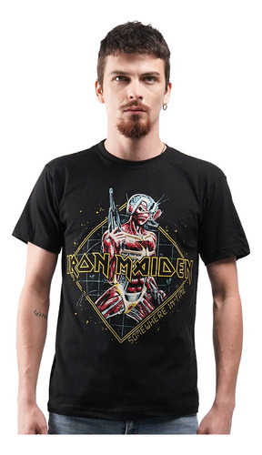 Camiseta Iron Maiden Somewhere In Time Diamond Oficial