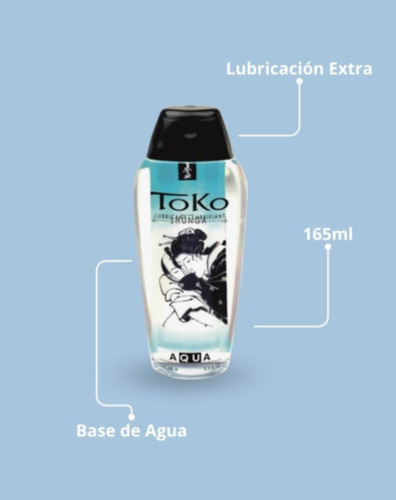 Lubricante Orgánico Base Agua Toko By Shunga Aromas Surtidos