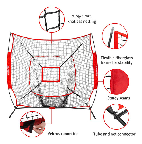 Baseball Softball 7 X 7 Practice Net,baseball Backstop,with