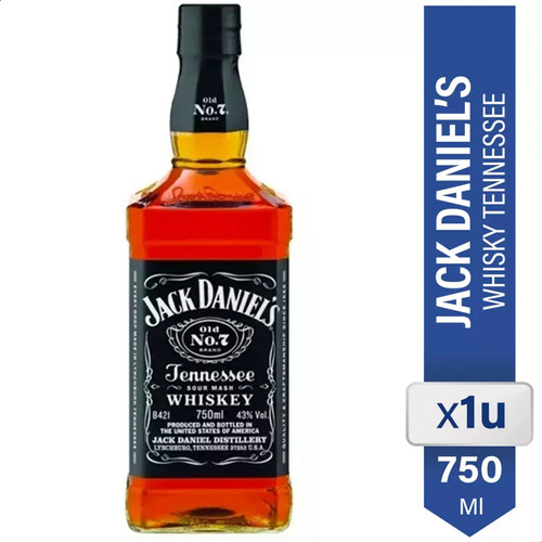 Whisky Jack Daniels Nro 7 Botella 750ml Importado 01almacen