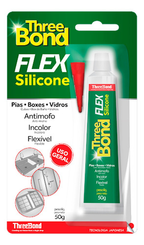 Cola De Silicone Three Bond Super Flex 50g