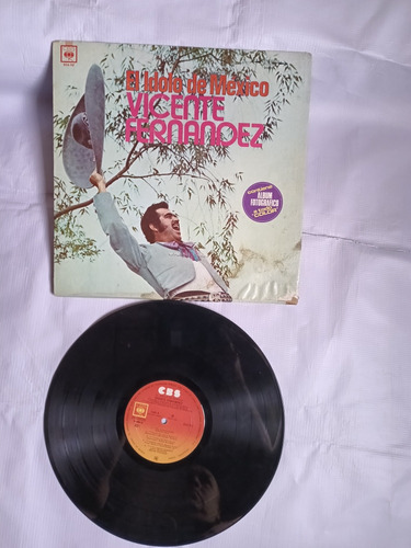 Vicente Fernández El Ídolo De México Disco Dé Vinil Original