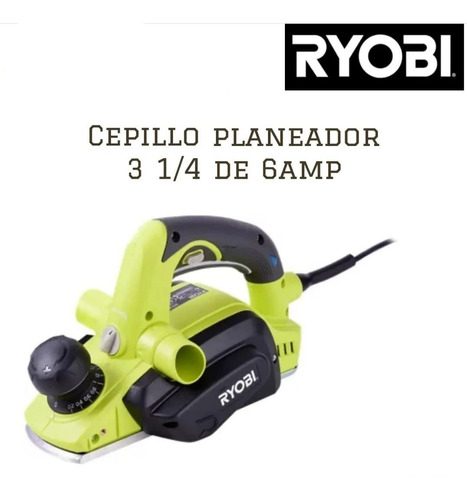 Cepillo Electrico Para Madera 3 1/4 Ryobi 